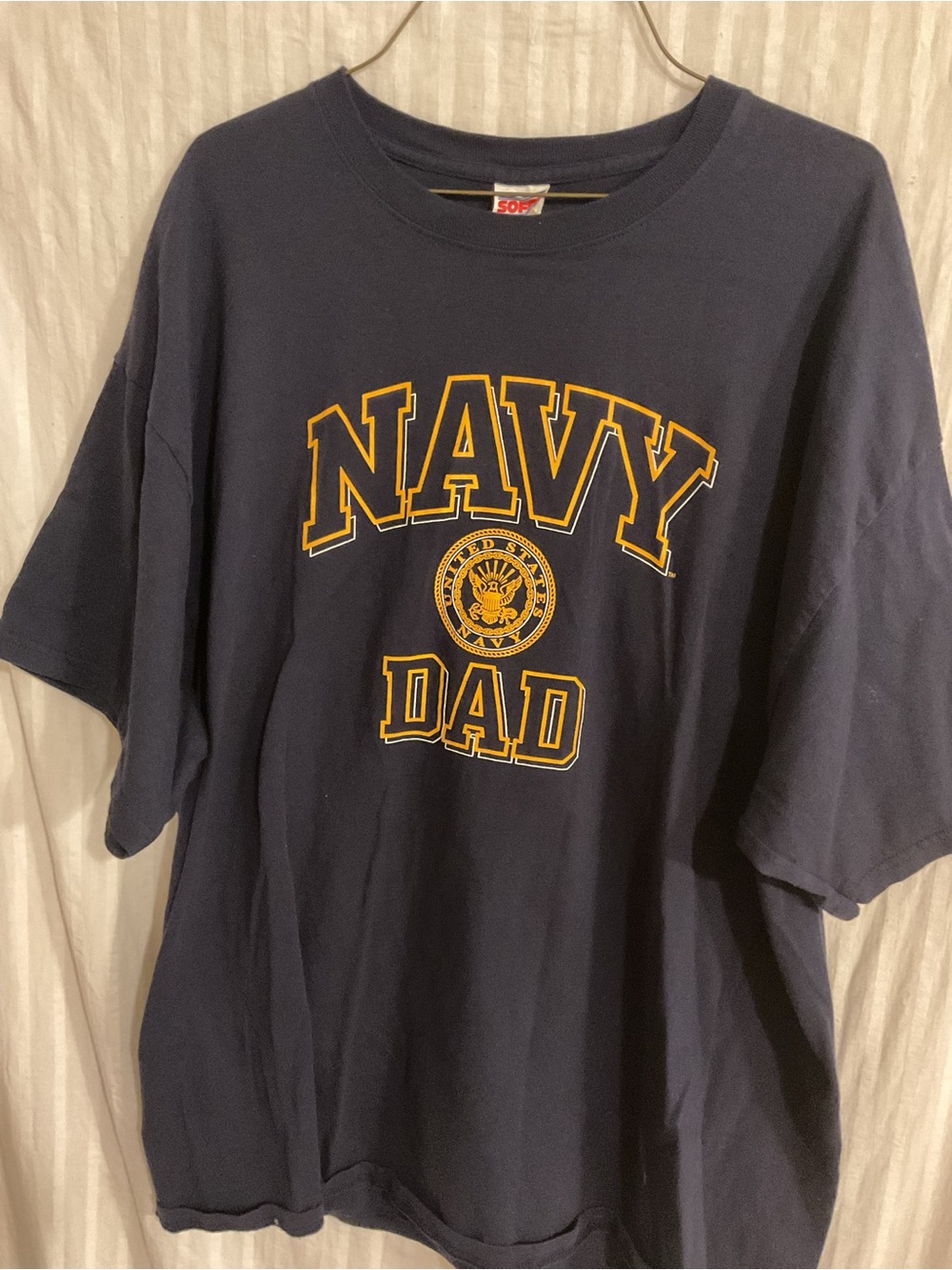 NAVY Dad Navy Graphic Tee Shirt 2X by Soffe